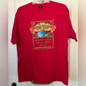 Red Surf Shop Graphic T-Shirt